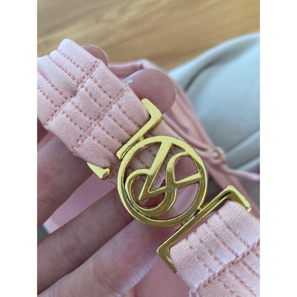 Victoria's Secret Bombshell Miraculous Push Up Cross Back Bikini Top 36B Pink - Picture 8 of 10